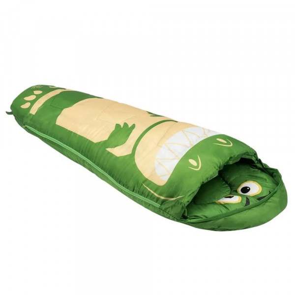 Kinder Schlafsack Krokodil mit Rucksack Tragetasche bis 150 cm