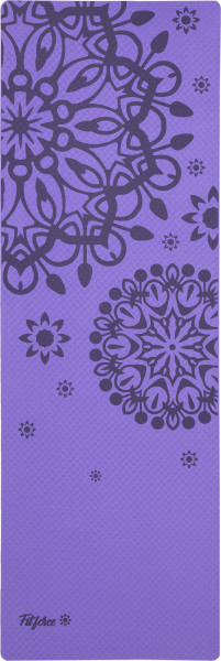 Fitforce Design Yogamatte Fitnessmatte Gymnastikmatte 0,4cm violet