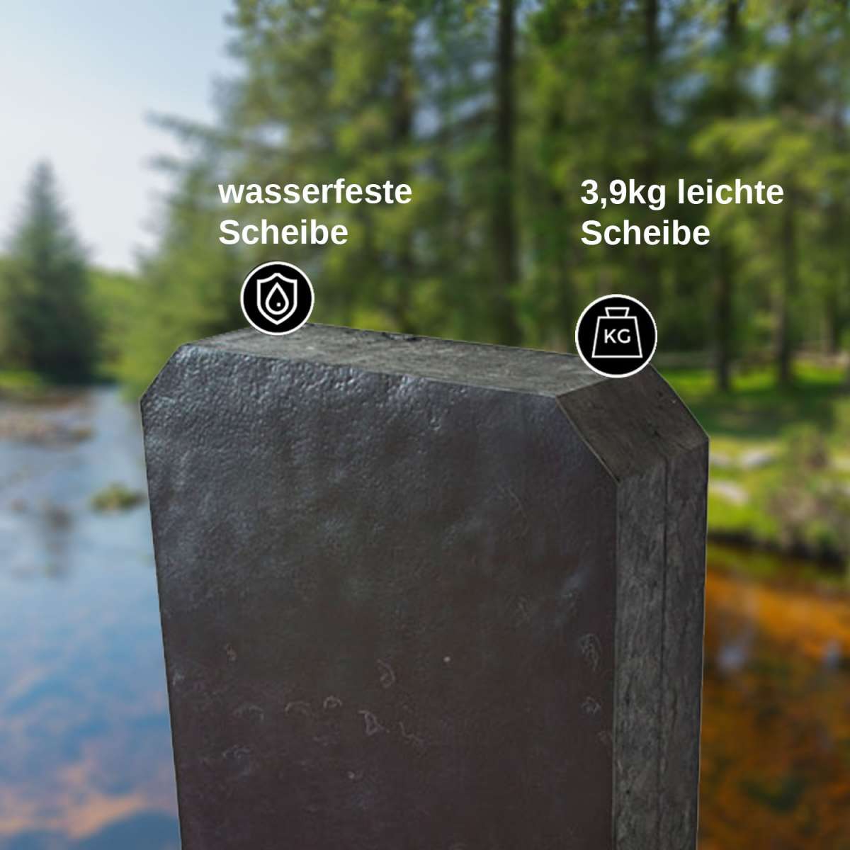 YATE Bogensport Zielscheibe Polimix 80x30cm – Leicht, Aus Schaumstoff, Bis 60 Lbs