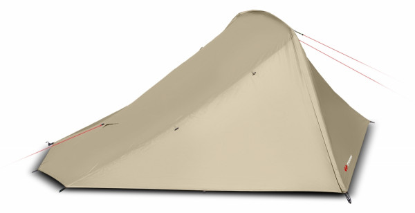 Trimm 2 - Personen Zelt Trekkingzelt Bivak sand