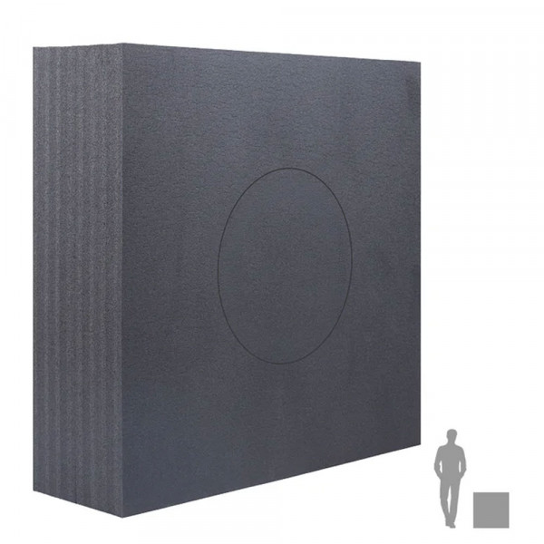 YATE SANDWICH N Zielscheibe – 65 × 65 × 24 cm bis 50+ lbs mit 30 cm Wechselmitte