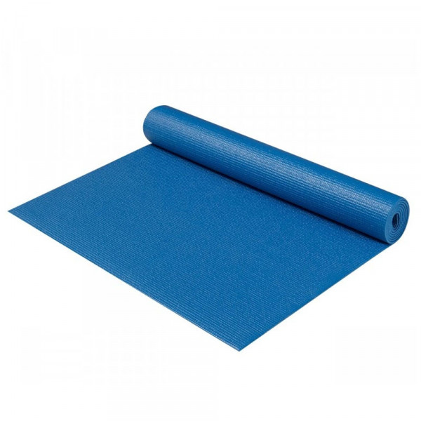 Yate Yogamatte blau Pilatesmatte Gymnastikmatte rutschfest mit Transporttasche 0,4cm