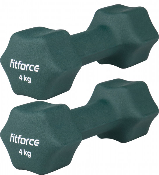 Fitforce 4kg Paar Neopren Fitness Hanteln Gymnastikhanteln Kurzhanteln