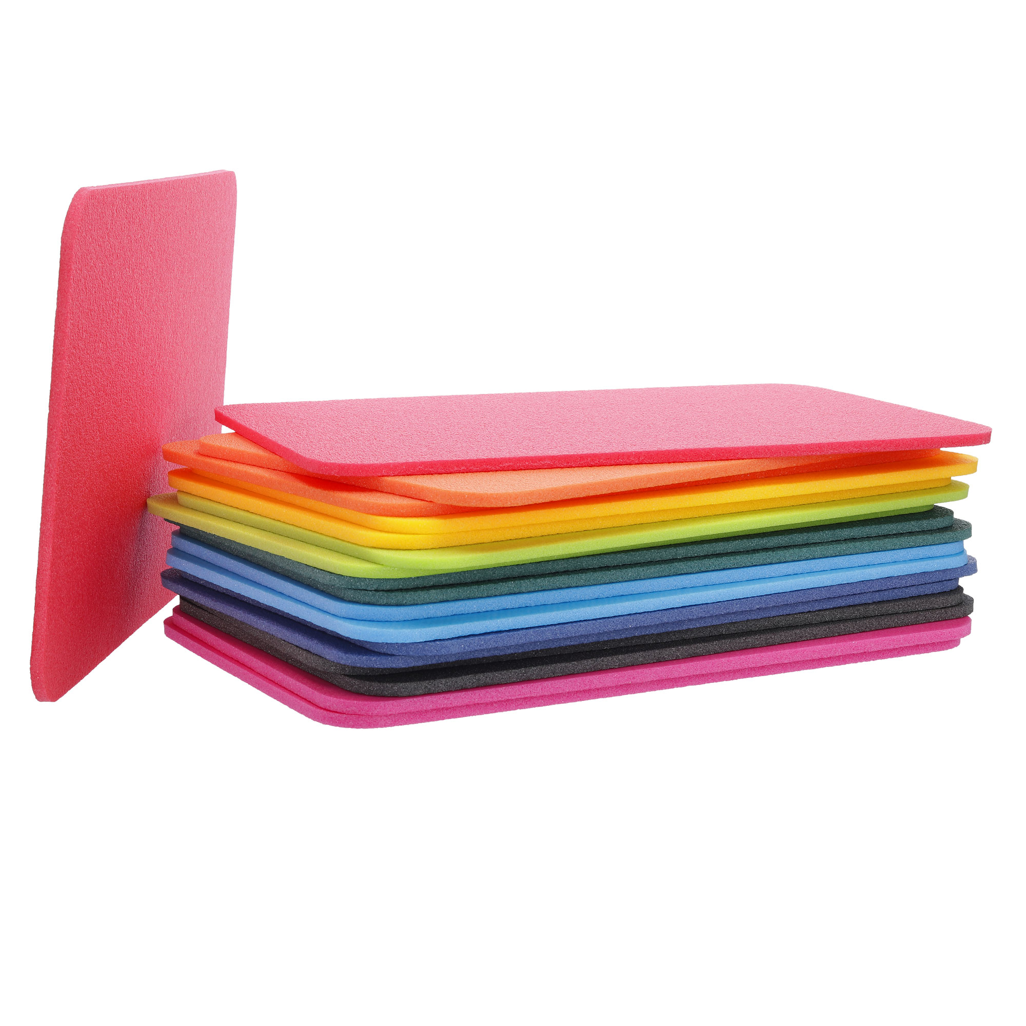 Yate Schaumstoff Sitzkissen in Regenbogenfarben viereckig ohne Griff