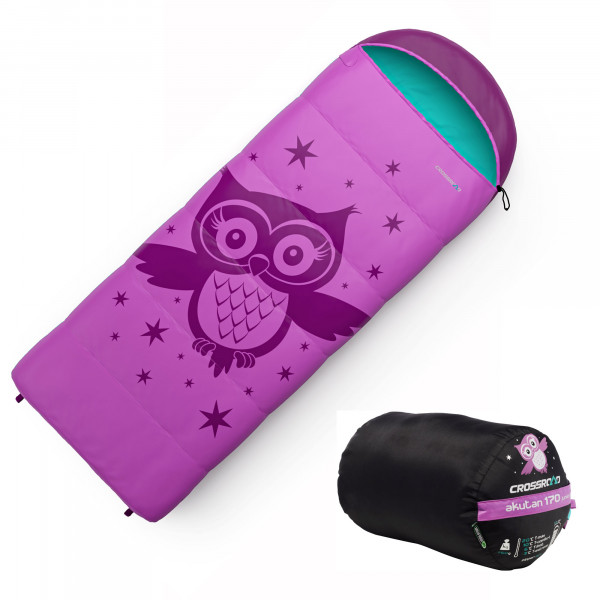 Crossroad Akutan Deckenschlafsack Mädchen Junior 170cm Eule